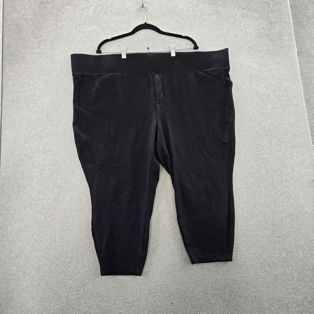 Torrid Women Pants 5S Black Nylon Rayon Pixie Capri 19" Inseam